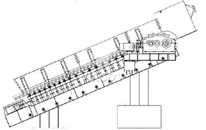 apron feeder, plate feeder, apron feeder structure