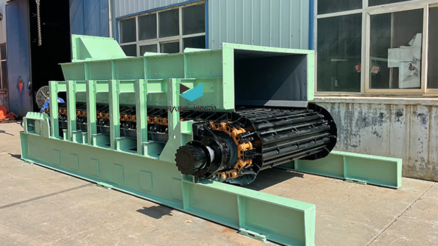 Heavy plate feeder for mine